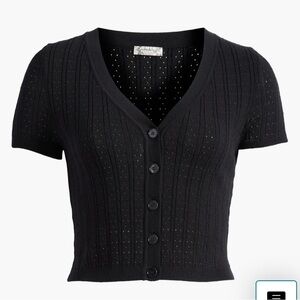 Free People Black Crop Top